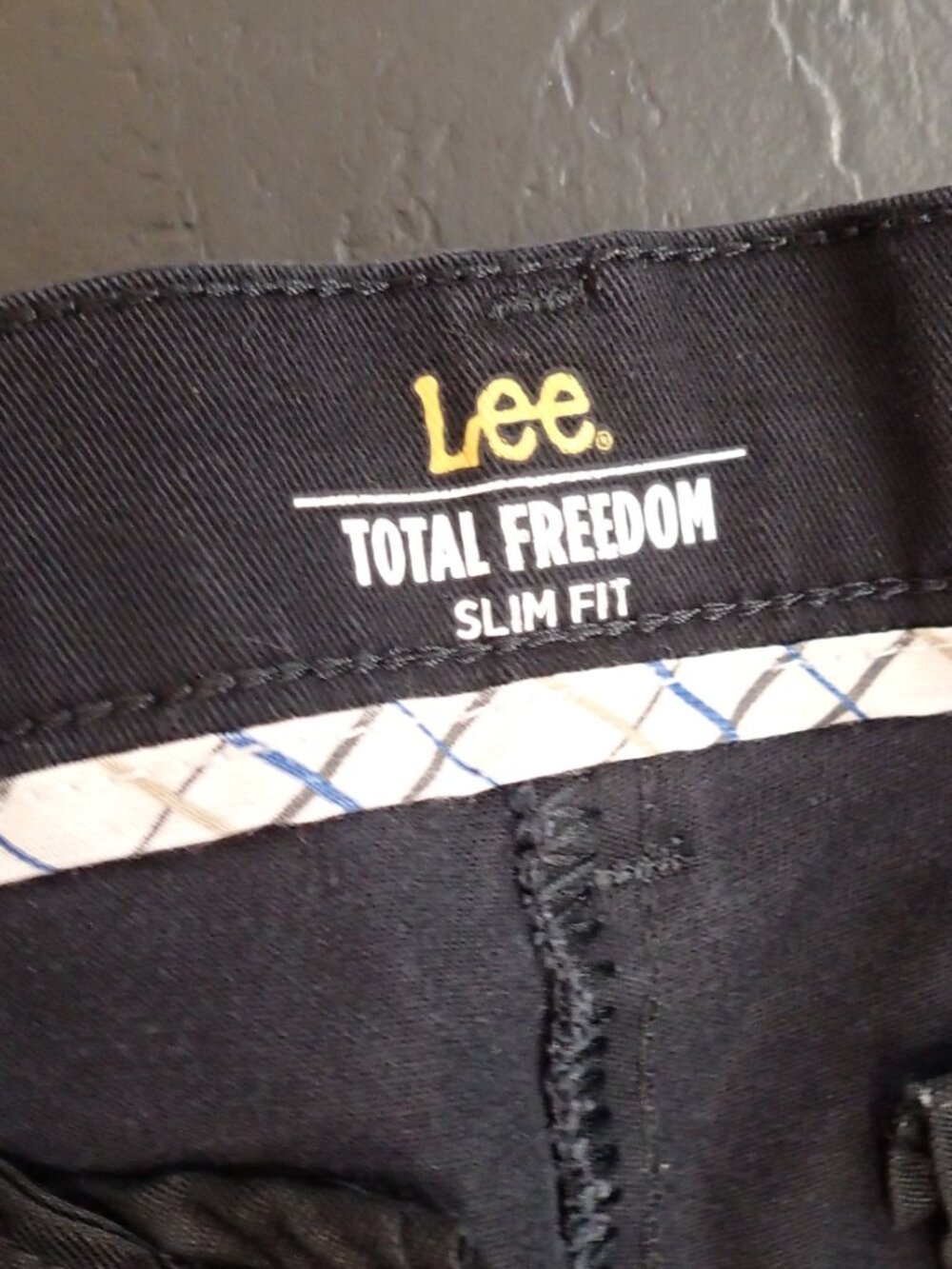 Lee Total Freedom Slim Fit Mens Black Dress Pants 29 x 30